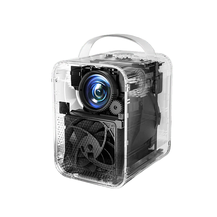 ETOE Seal Google TV Projector – Full HD 1080P, 500 ANSI Lumens, Smart Streaming, Dolby Audio, Wi - Fi & Bluetooth - ETOE Projector