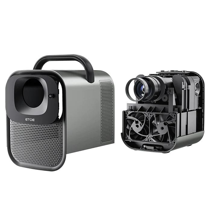 ETOE Seal Pro Smart Projector – Native 1080P, 4K Support, Google TV, 20W Dolby Sound, Autofocus, Wi - Fi & Bluetooth - ETOE Projector