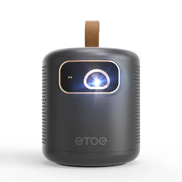 ETOE Whale DPL Portable 4K Google TV Projector (Netflix Official) – 500 ANSI Lumens, Native Full HD 1080P, 2.5H Built - in Battery, Ultra Short Throw Projection, Black - ETOE Projector