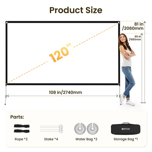 ETOE Projection Screen 120inch – Bild 4